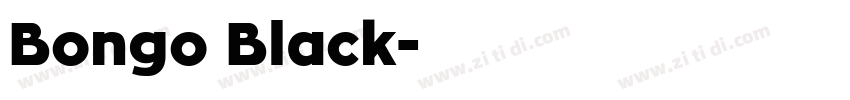 Bongo Black字体转换 Bongo Black字体转换
